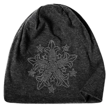 Унисекс модная мужская женская повседневная детская шапочка со стразами