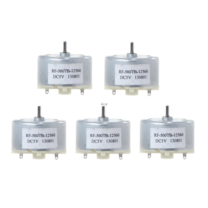 

5pcs 500 Micro DC Motor Small Round DIY Toy Motors For Solar Power Panel
