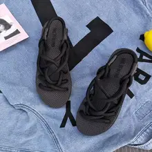 Летние мужские тапочки британский модный мужской сандалии мужские сандалии из натуральной кожи пляжная обувь Повседневные Удобные Пляжные шлепанцы