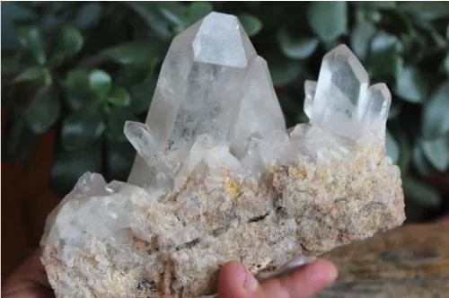

NATURAL TIBETAN CLEAR QUARTZ CRYSTAL CLUSTER AWESOME FORM Specimen