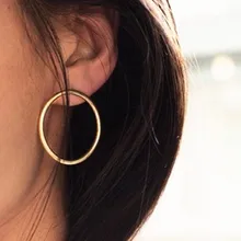 2019 Jackets Fashion Push-back Stud Earrings For Women Gold Silver Plated Zinc Alloy Geometric Hyperbole Earrings Jewelry 2019 Jackets Fashion Push-back Stud Earrings For Women Gold Silver Plated Zinc Alloy Geometric Hyperbole Earrings Jewelry