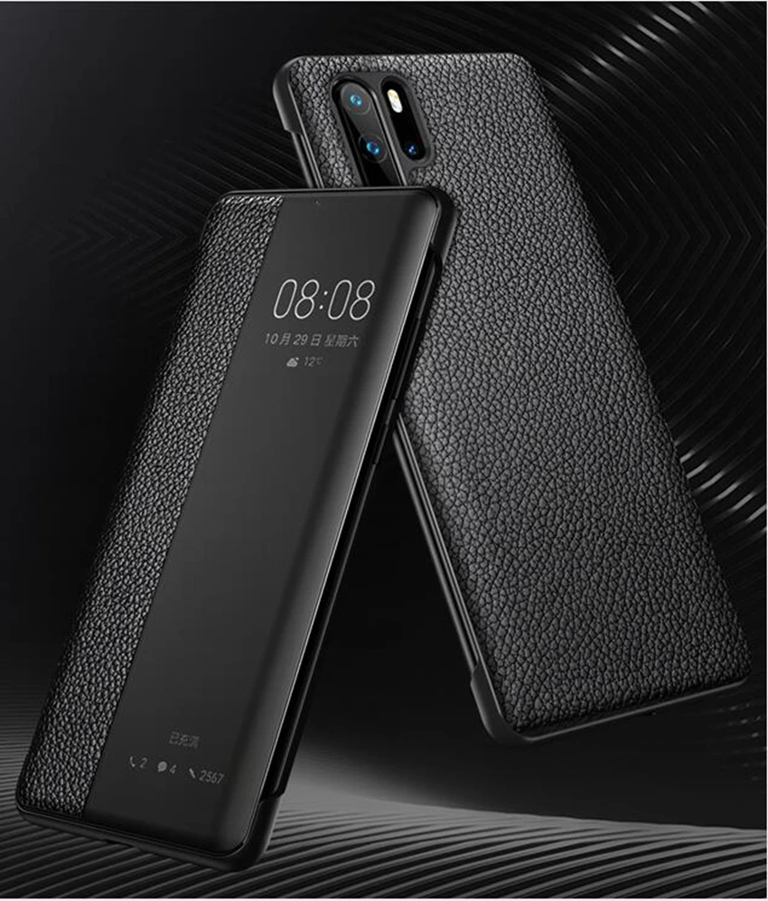 P30 Pro, натуральная кожа, умный чехол для телефона, для huawei P30, P20, Pro, флип, пробуждающий сон, чехол для huawei mate 10, 20 Pro mate, 20X