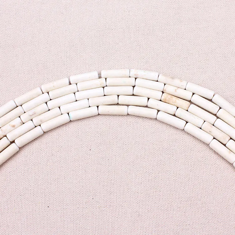 

29pcs/Strand 4*11mm White Natural Howlite Stone Beads Jewelry Findings For DIY Necklace Bracelet Jewelry Making