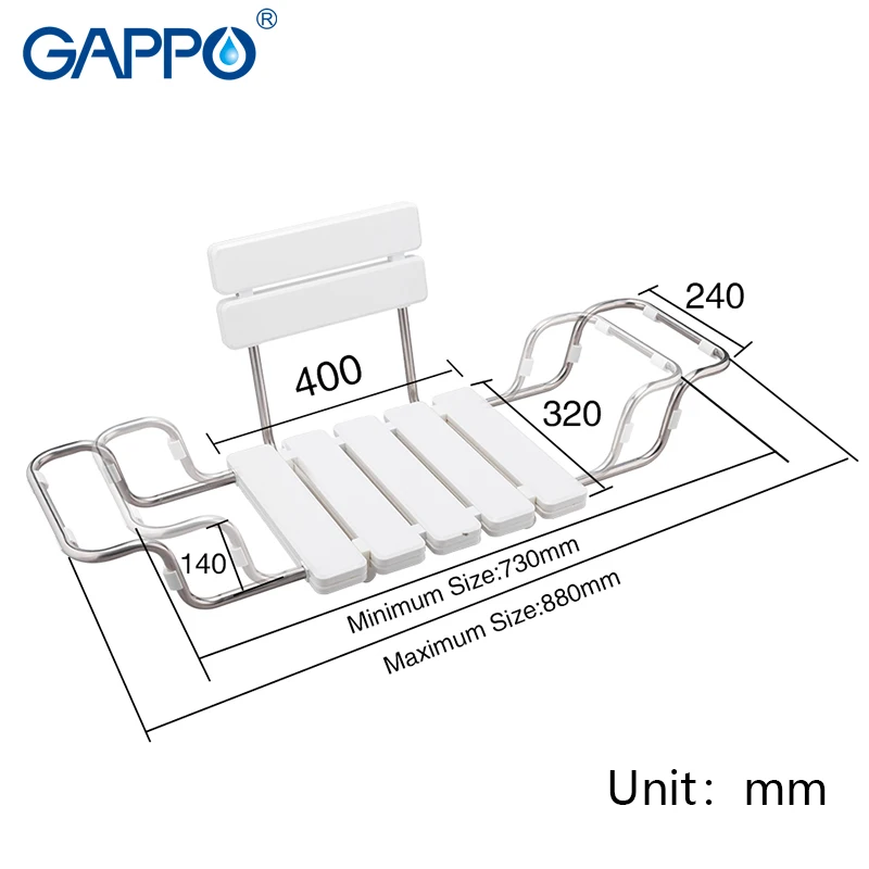GAPPO, настенное сиденье для душа, Складная Скамья для детского туалета, складные душевые стулья для ванной, табурет для душа, стул для ванной