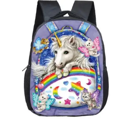 12 Inch Cartoon Eenhoorn School Rugzak Schooltassen 