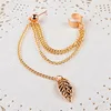 1pcs Earrings Jewelry Fashion Personality Metal Ear Clip Leaf Tassel Earrings For Women Gift Pendientes Ear Cuff Caught In Cuffs ► Photo 3/4