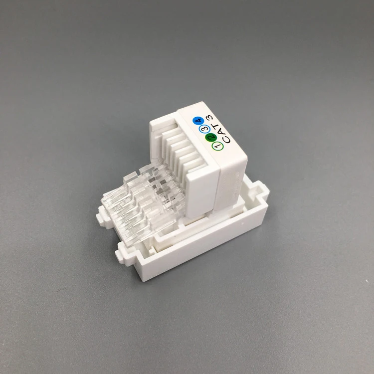 Экструдирующий провод CAT3 RJ11 телефонные модули 23x36 мм телефонная розетка для