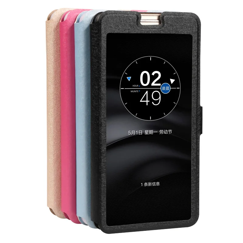 Флип кейс для Alcatel One Touch POP C7 7041D OT 7040D роскошное окно быстрого просмотра Pop Star 5022D