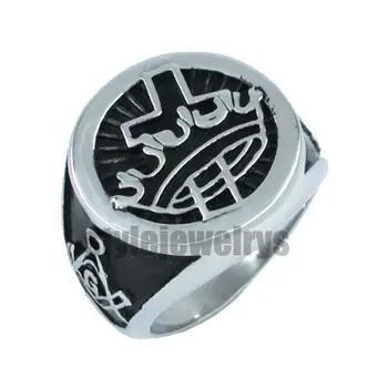 

Free shipping! Masonic Biker Ring Stainless Steel Jewelry Freemasonry Symbol Masonic Ring SJR0021