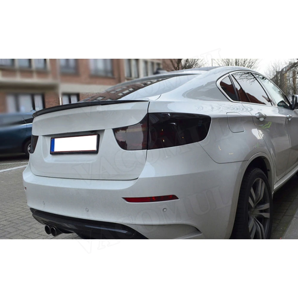 Для заднего спойлера X6 из углеродного волокна крылья для BMW E71 F16 2008 2018 P Стильный