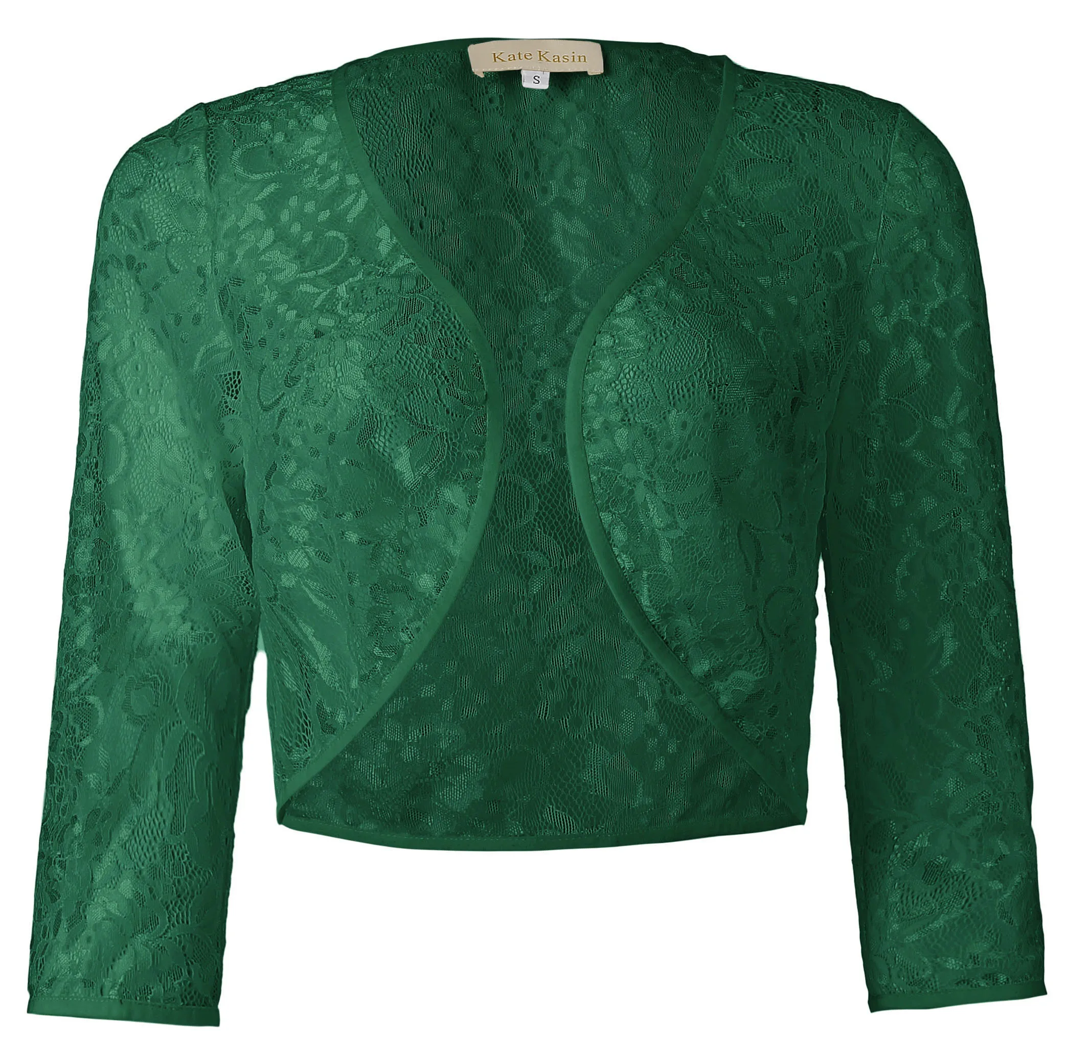 

Lady Lace Shrug Bolero Jacket 3/4 Sleeve Cardigan Blouse Top Evening Party Gift