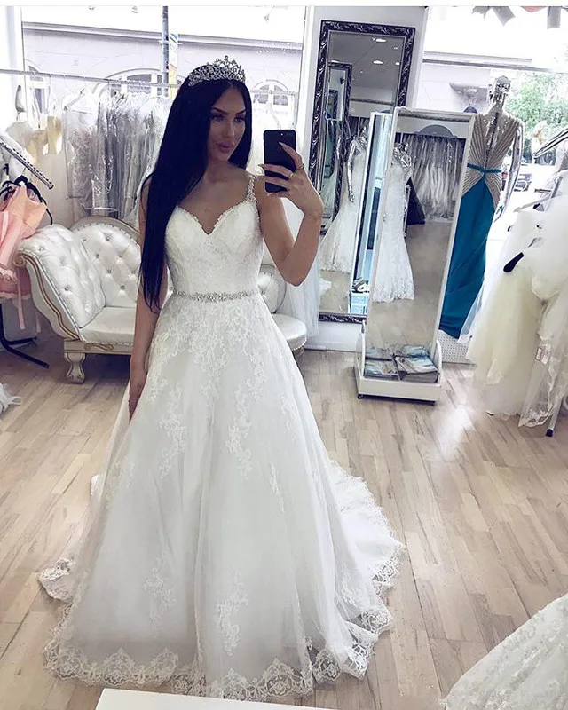 spaghetti-straps-a-line-lace-wedding-dresses-beaded-waist-appliques-wedding-gowns-elegant-country-bride-dresses-robe-de-mariee_