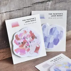 30 листов Книги по искусству гуашь серии Самоклеящиеся Блокнот Заметок Post-It Закладки школьные канцелярские питания