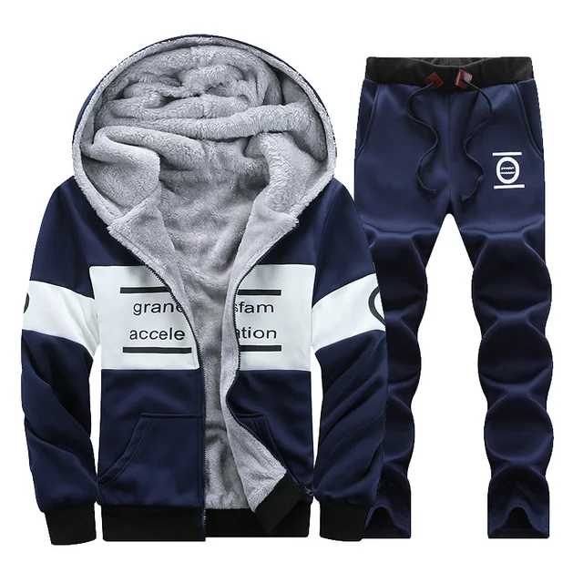 Autumn Mens Sweat Suits Sets Tracksuit Male Casual Sweatshirts Men
