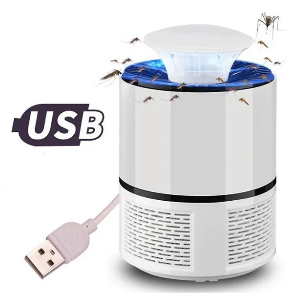 Белый Профессиональный USB Электрический москитный убийца лампа светодиодный Жук Насекомое ловушка мышь Летающий свет лампа убийца вредителей электронный отпугиватель 110 В/220 В - Цвет: Белый