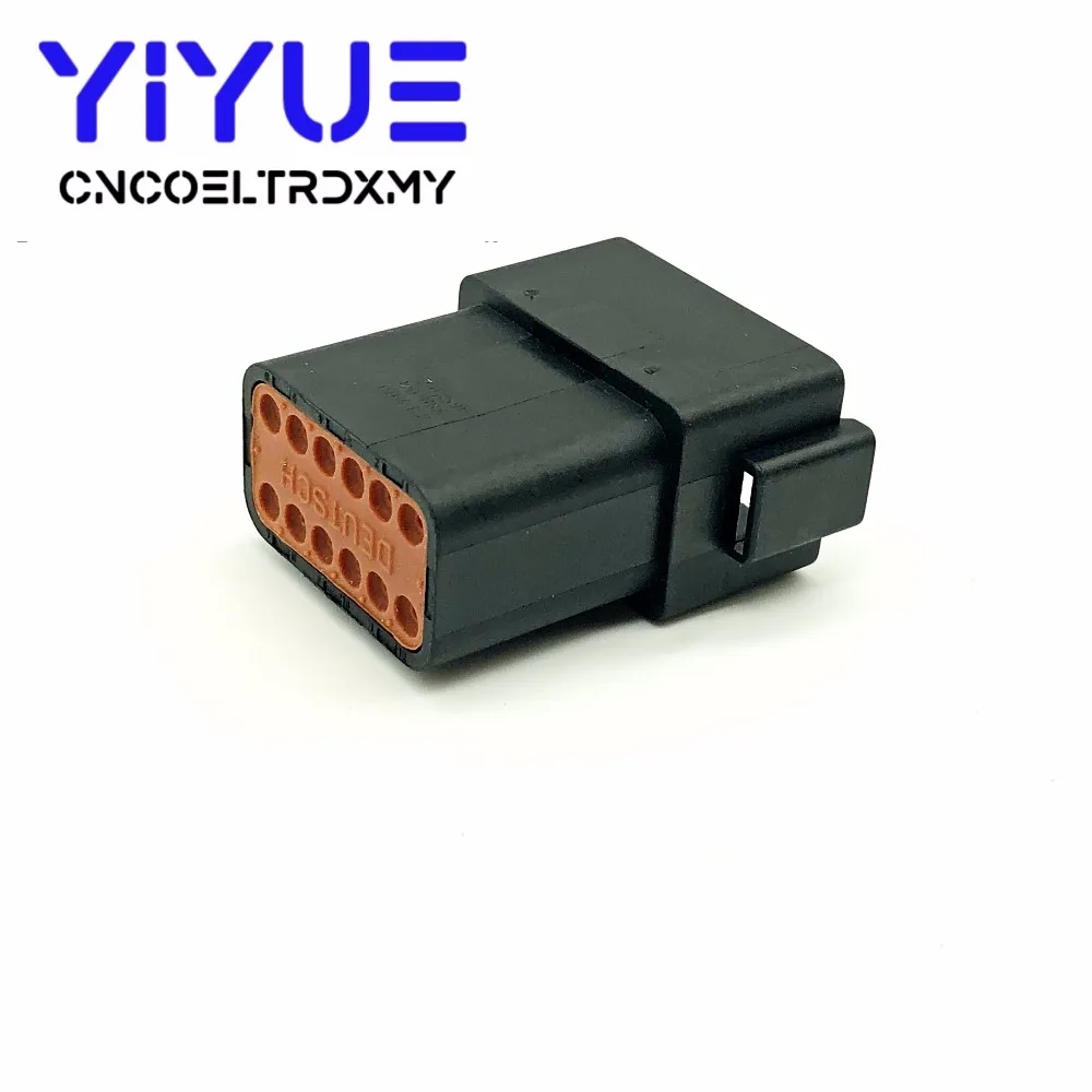 10 Sets 12 Pin Female Male DT DT06-12S DT04-12P Black Vehicle Speed Accelerator Pedal Automotive Connector For Deutsch (6)