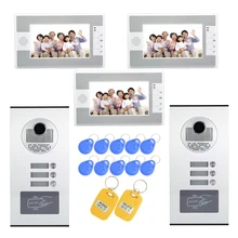 1 комплект) для домашнего использования 2 Камера 3 отображения видео домофона rfid-карты разблокировать Функция контроль доступа, Интерком системы безопасности Камера