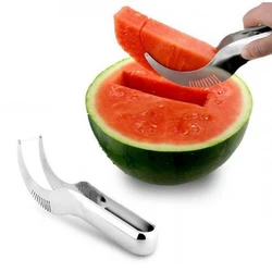 Stainless Steel Watermelon Slicer Cutter Knife Corer Fruit Vegetable Tools slicer Ice Cream Ballers Melon Scoop X Stainless Steel Watermelon Slicer Cutter Knife Corer Fruit Vegetable Tools slicer Ice Cream Ballers Melon Scoop X
