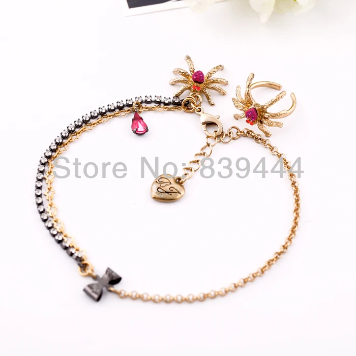 

Factory Facroty Sales New Arrival Jewelry Gold Color Shiny Spiders Anklet Shoe Anklet