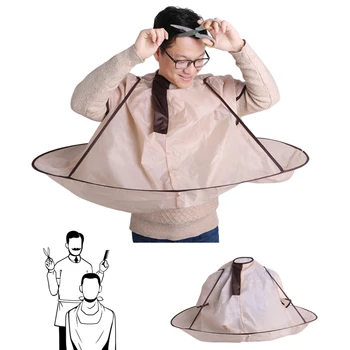 

New Foldable Hair Cutting Cloak Umbrella Cape Salon Barber For Adult Hair Styling Tools #11