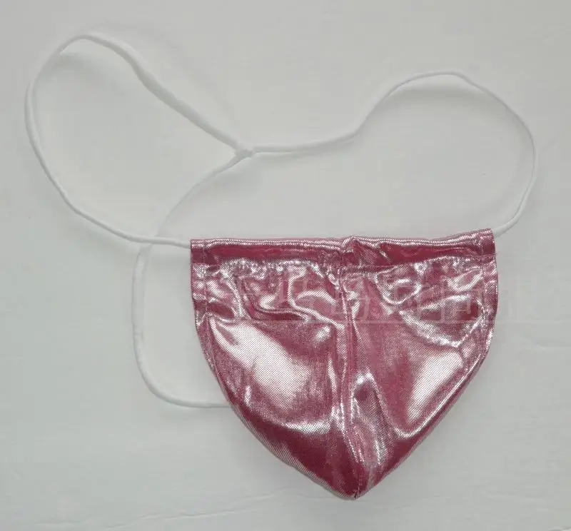 Mens sexy  thong adjustable bags belt gold and silver metallic color 2