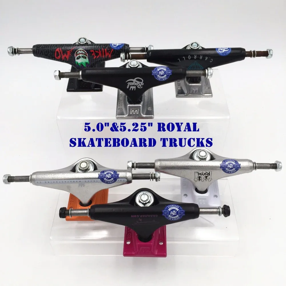 2PCS Original USA Royal MIKE MO Skateboard Trucks 5.25 5.0 Aluminum Alloy Truck Skate Board Outdoor Skateboarding Accessories 2PCS Original USA Royal MIKE MO Skateboard Trucks 5.25 5.0 Aluminum Alloy Truck Skate Board Outdoor Skateboarding Accessories