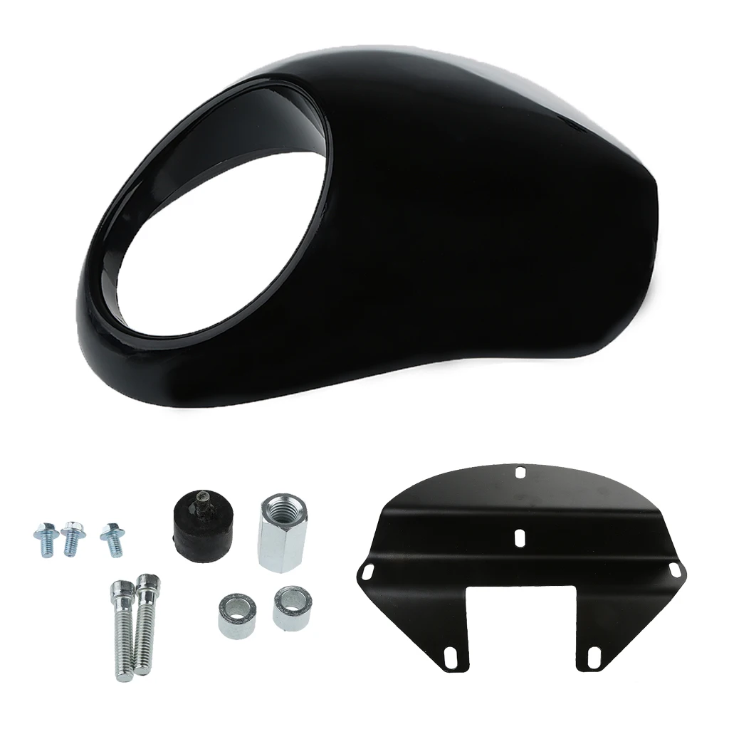 Front Headlight Fairing Mask Cowl For  Sportster Dyna FX XL 883 1200