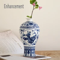 Blue and White Ceramic Vase Design Porcelain Flower Ancient Chinese Figure Story Pattern Vase Handmade Jingdezhen Flower Vases 2