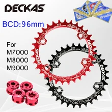 Deckas BCDS 96 цепное кольцо MTB овальное круглое узкое широкое кольцо цепи велосипеда 32T 34T 36T 38T цепное колесо для горного велосипеда 4 шт. болты