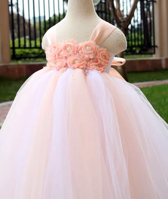 peach tutu dress