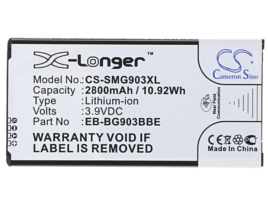 Аккумулятор Cameron Sino 2800mAh EB BG903BBE/BBA BN903BBE/BU для Samsung Galaxy S5 Neo SM G903F G903FD G903W|2800mah battery|cameron