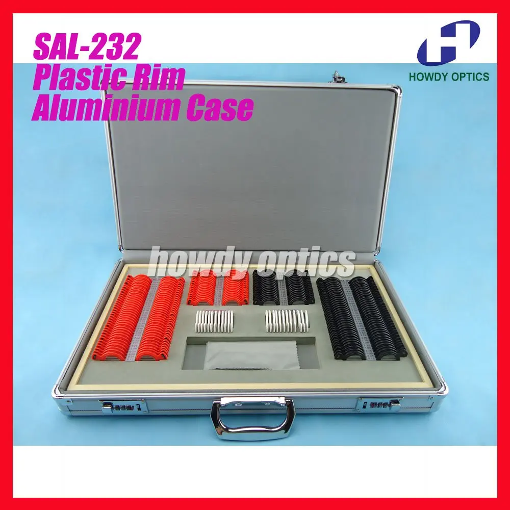 Sal232 Trial Lens Set Ophthalmic Trial Case Plastic Rim 26mm Lens