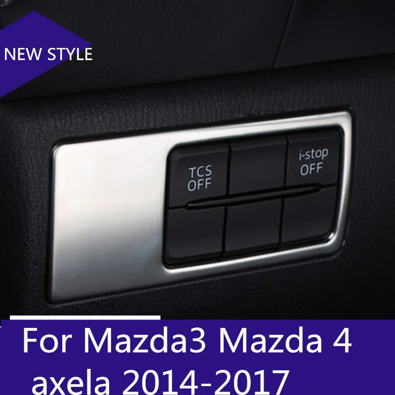 Для Mazda 4 axela 2014 2017 автомобильный Стайлинг светильник из нержавеющей стали для