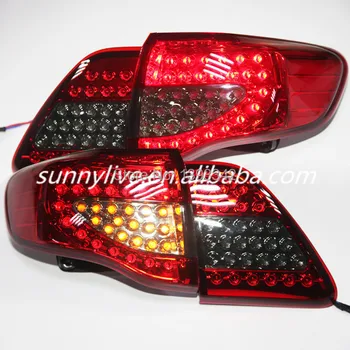 

For TOYOTA Corolla Altis LED Tail Lamp 2008 to 2010 Year Red Black Color YZV1