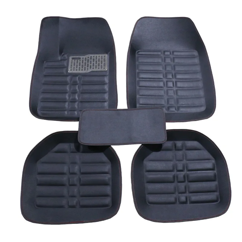 

Universal Car Floor Mat Leather Front Rear Waterproof dirty free Floor Mats Car Rugs For 99% Cars 4 Pieces Car Accessories