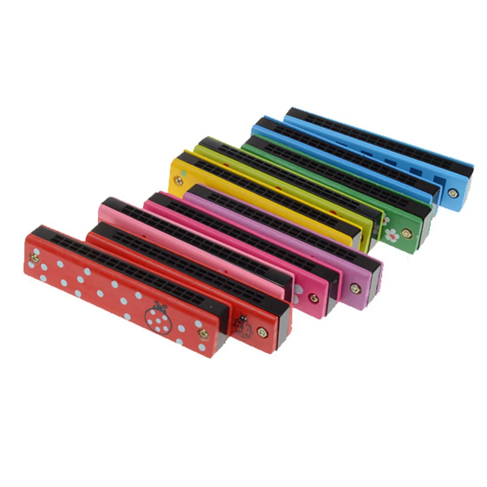 

Music Instrument Educational Toy Plastic Harmonica Toy Baby Children Colorful Wood Music Instrument Educational Toy BirthdayGift