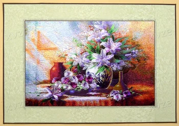 

Finnished silk yarn needle stitch stitch embroidery decorative painting / Hotel Office Restaurant Wall art pictures