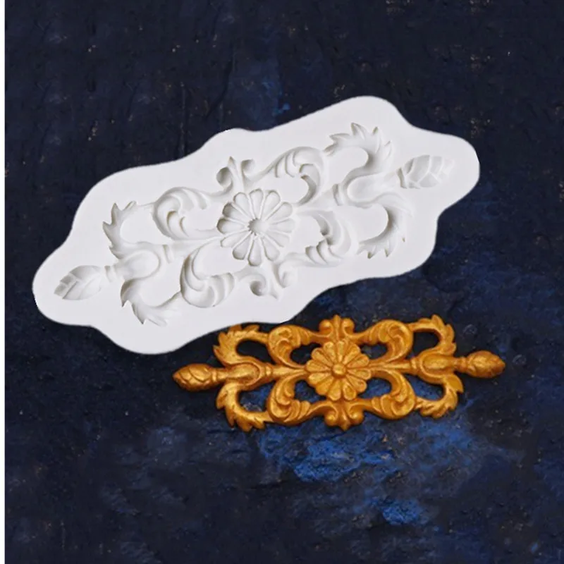 

Aouek Fondant cake edge silicone mold DIY chocolate fudge mold baking utensils M053