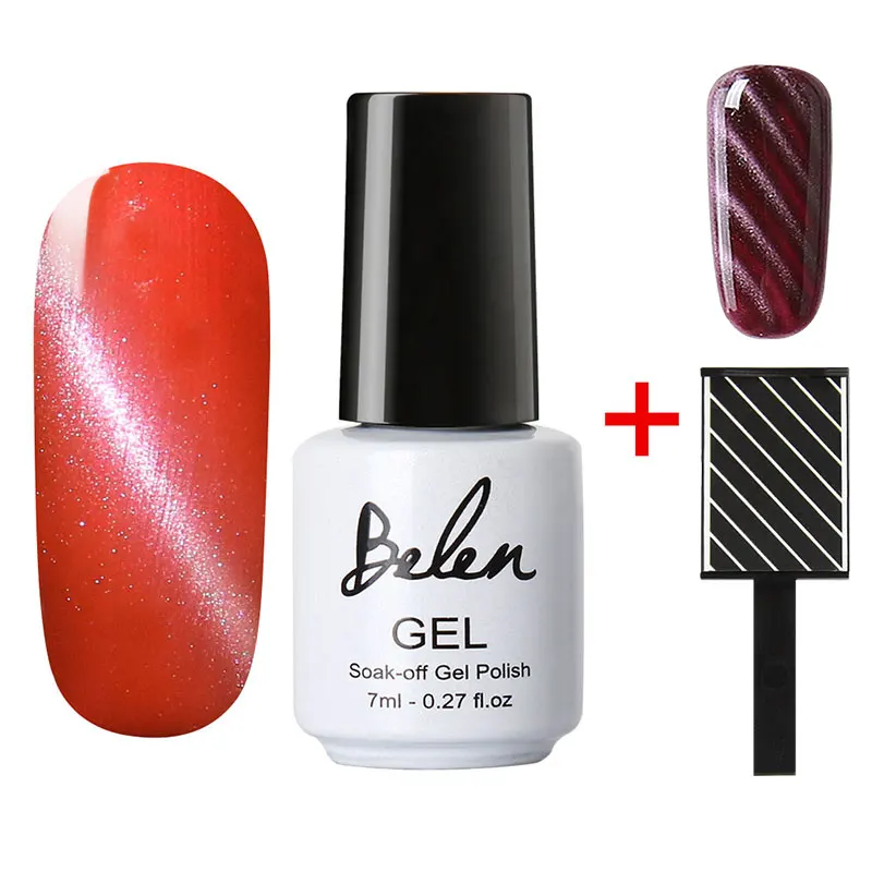 Belen кошачий глаз Гель лак для ногтей магнит УФ гель магнитный эффект Gelpolish