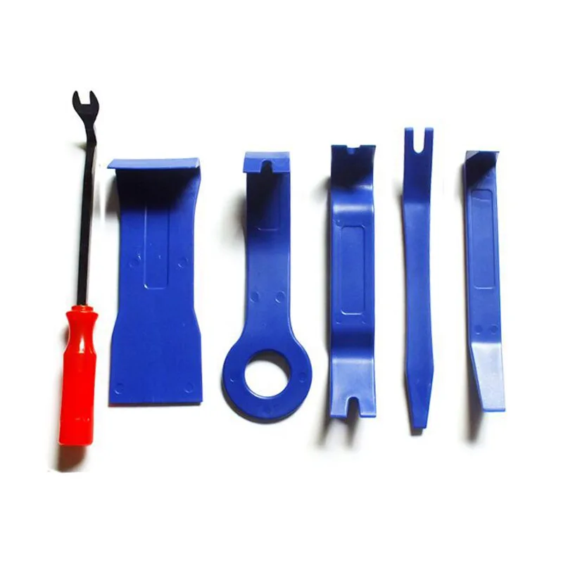 

6pcs/set Hard Plastic Auto Car Stereo Radio Audio Door Clip Panel Dash board Opening Pry Removal Tools Hand Repair Kits