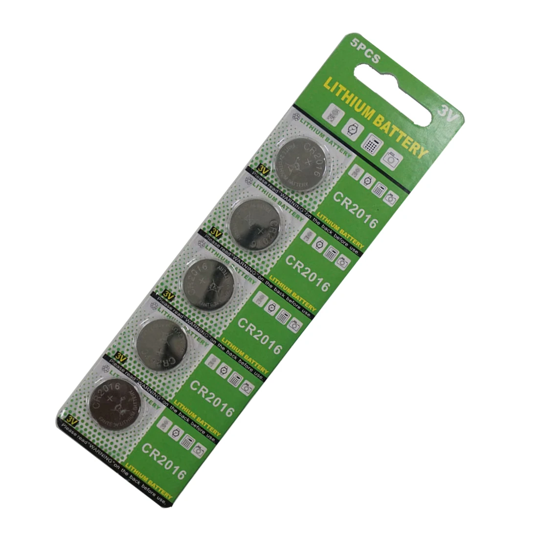 5x Knopfzelle Uhrenbatterie CR2016 LM2016 BR2016 DL2016 KCR2016 ECR2016 3 Volt