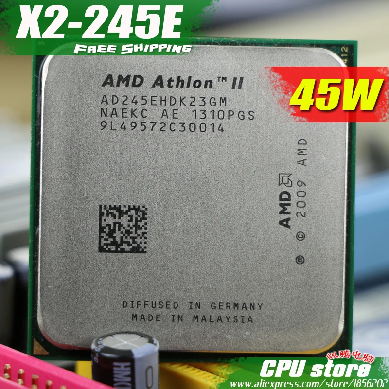 Процессор AMD Athlon II X2 245E 245 cpu(2,9 ГГц/2 м/2000 ГГц) Socket am3 am2+ 938 pin настольный процессор