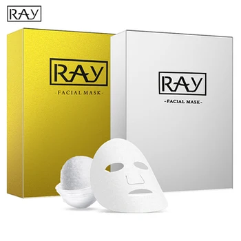 

Thailand Ray Facial Silk Mask Moisturizing Box of 10 Pieces (Gold / Silver)