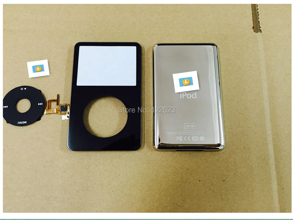 Ставку Классический 5-й gen iPod Video 60 ГБ Полный Случае Набор Черная Передняя Крышка