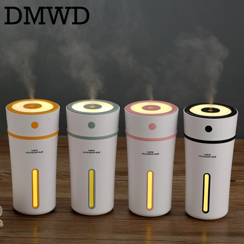 DMWD USB Rechargeable Ultrasonic Humidifier Mini Mist Maker Fogger Battery Aroma Essential Diffuser LED Night light Air Purifier DMWD USB Rechargeable Ultrasonic Humidifier Mini Mist Maker Fogger Battery Aroma Essential Diffuser LED Night light Air Purifier