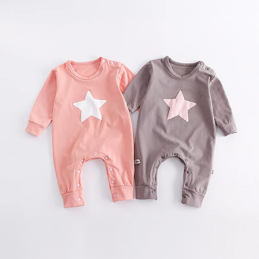

Newborn Baby Boy Clothes Infant Romper Long Sleeve Star Print Baby Girl Rompers Jumpsuit Pajamas Baby Clothing Girl 0 2 Years