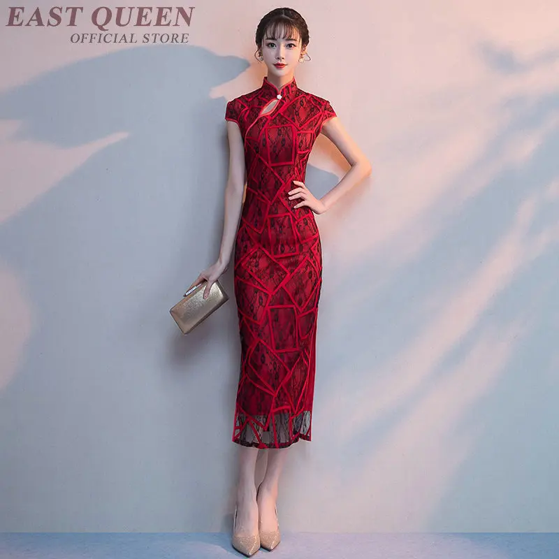 Китайское свадебное платье cheongsam современное китайское qipao тонкая красная туника