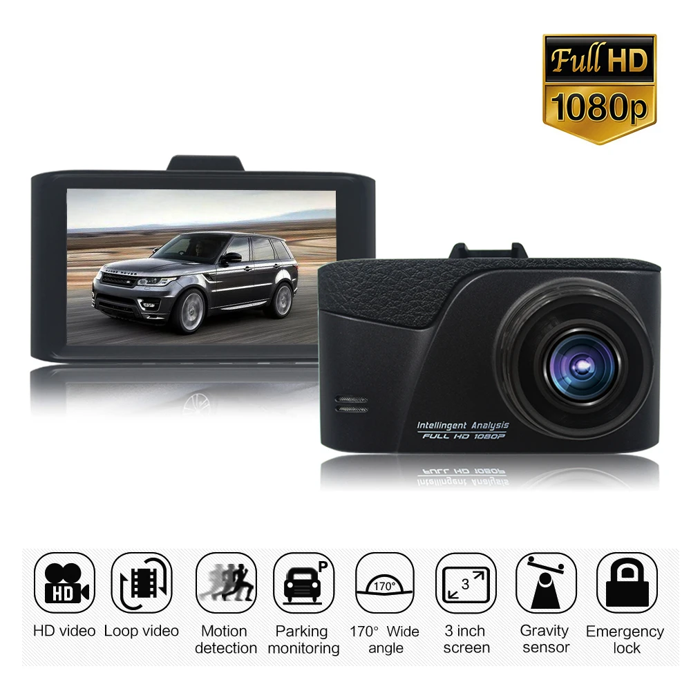 

Car DVR Original Novatek 96223 Car DVR Camera Dash Cam 3.0 "1080P FHD Wide Angle Video Recorder Registrator Camcorder G-sensor