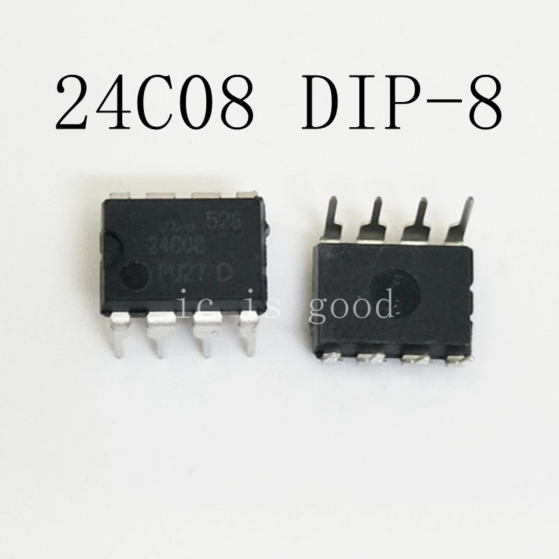 

20pcs/lot New 24C08 AT24C08AN AT24C08N AT24C08A Memory IC DIP-8
