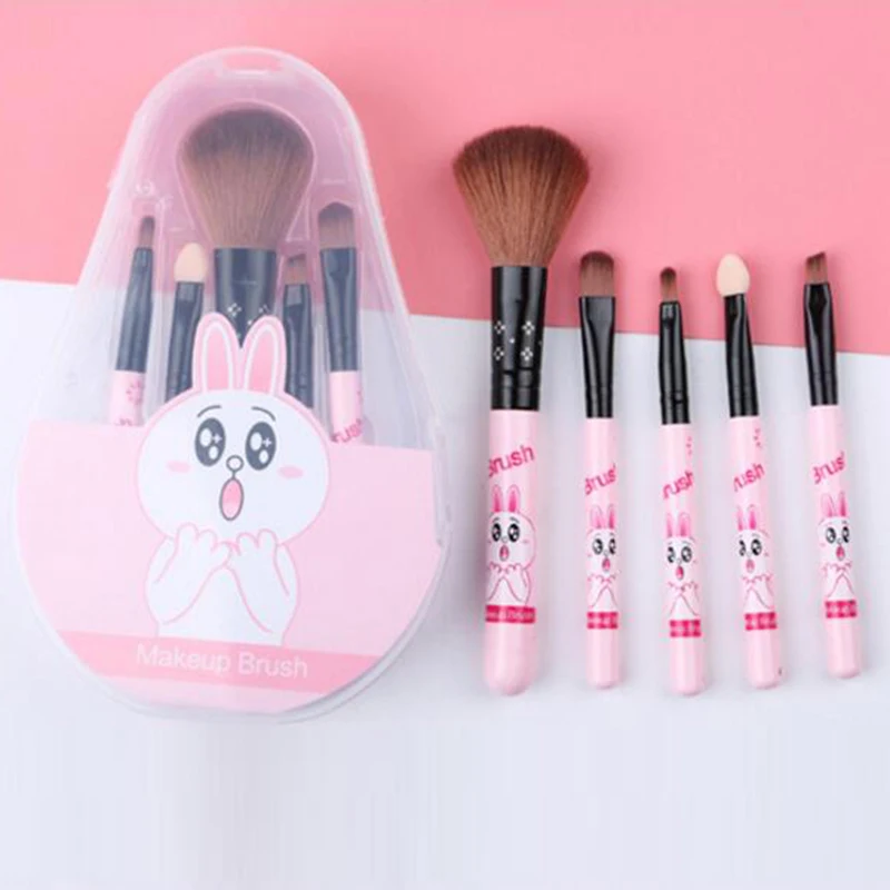 

Makeup Brushes Set Animal Rabbit Bear Yellow Duck Powder Eyeshadow Contour Soft Eye Makeup Brush Professional Makeup Tools Kit